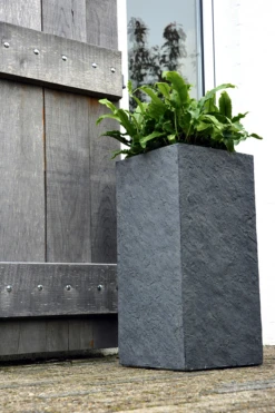 Plantenbak Arizona Cubihi - L28 X B28 X H60cm - Donkergrijs 6 Plantenbak Arizona Cubihi - L28 X B28 X H60cm - Donkergrijs -Huisdecoratie arizona cubihi graphite w28h60 plantenbak 6 4