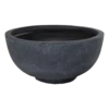 Plantenschaal Arizona - D44 X H21cm - Donkergrijs -Huisdecoratie arizona round bowl graphite d44h21 schaal 1 4