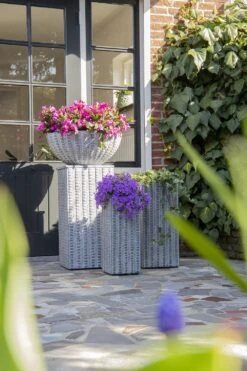 Plantenschaal Arkansas - D36 X H16.5cm - Lichtgrijs -Huisdecoratie arkansas bowl low washed grey d36h165 bloempot 7 9