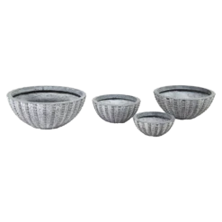 Plantenschaal Arkansas - D45 X H20cm - Lichtgrijs 6 Plantenschaal Arkansas - D45 X H20cm - Lichtgrijs -Huisdecoratie arkansas bowl low washed grey d45h20 bloempot 6 5