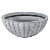 Plantenschaal Arkansas - D55 X H24cm - Lichtgrijs -Huisdecoratie arkansas bowl low washed grey d55h24 bloempot 1 5