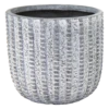 Bloempot Arkansas Egg Washed - D32 X H31cm - Lichtgrijs -Huisdecoratie arkansas egg pot washed grey d32h31 bloempot 1 5