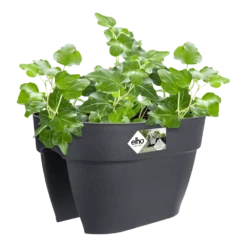 Elho Balkonbak Vibia Campana Bridge 40cm - Antraciet -Huisdecoratie balkonbak vibia campana bridge 40cm antraciet balkonbak antraciet 3 1