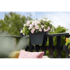 Elho Balkonbak Vibia Campana Bridge 40cm - Antraciet -Huisdecoratie balkonbak vibia campana bridge 40cm antraciet balkonbak antraciet 5 1