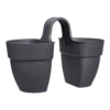 Elho Balkonbak Vibia Campana Twin 21cm - Antraciet -Huisdecoratie balkonbak vibia campana twin 21cm antraciet balkonbak antraciet 1 1