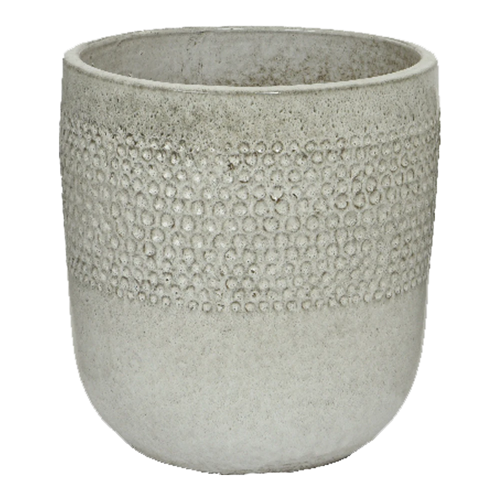 Bloempot Collin - D33 X H34cm - Wit 3 Bloempot Collin - D33 X H34cm - Wit