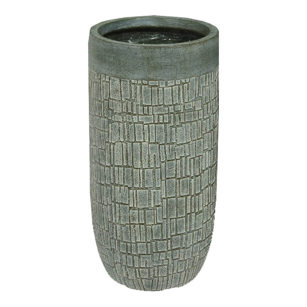 Bloempot Dean Hoog - D43 X H78cm - Groen 3 Bloempot Dean Hoog - D43 X H78cm - Groen