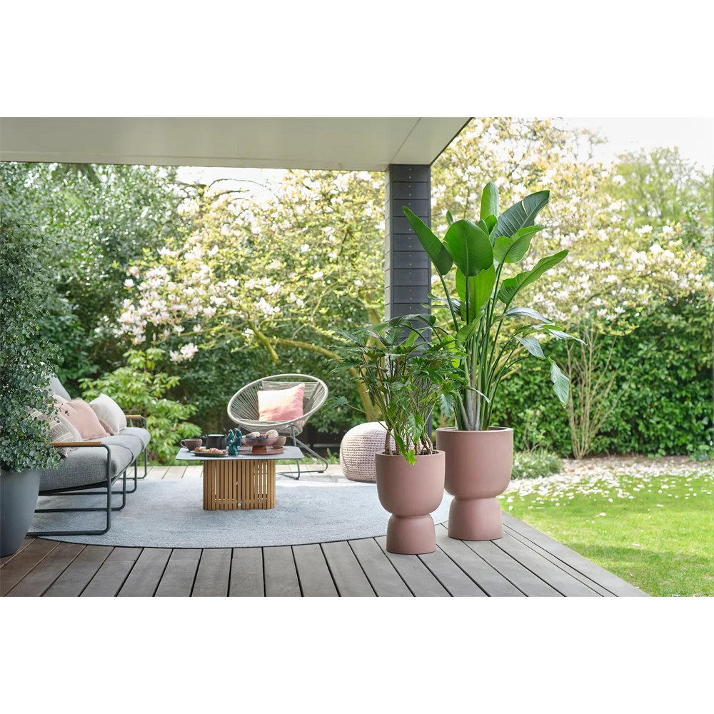 Bloempot Elho Pure Coupe - D35 X H49cm - Rose - Afbeelding 5