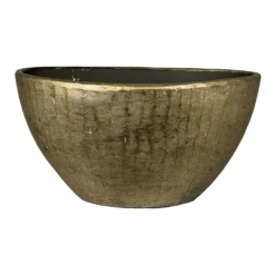 Bloempot Kos Ovaal - L35 X B16 X H19cm - Goud