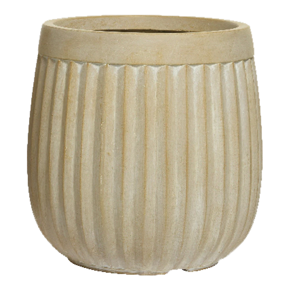 Bloempot Laura - D43 X H43cm - Beige 3 Bloempot Laura - D43 X H43cm - Beige