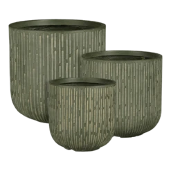 Bloempot Malmo - D31 X H30,5cm - Groen -Huisdecoratie bloempot malmo groen bloempot 2