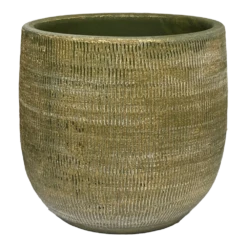 Bloempot Miami - D39 X H36cm - Groen Cement