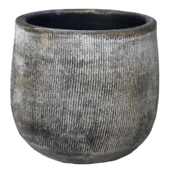 Bloempot Miami - D39 X H36cm - Zwart Cement