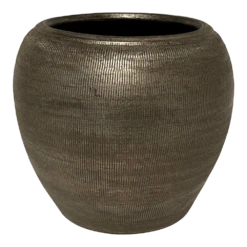 Bloempot Phoenix - D19 X H17cm - Zilver