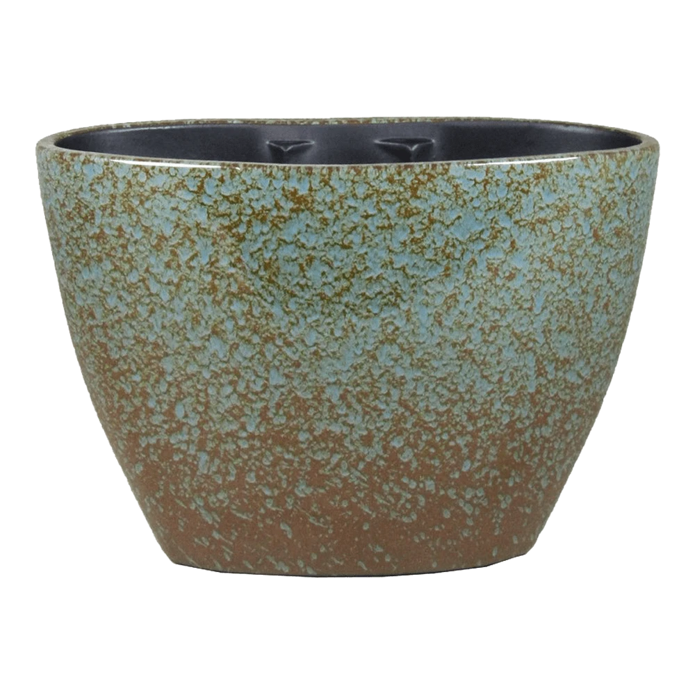 Bloempot Sepp Ovaal - L32 X B15 X H22cm - Blauw