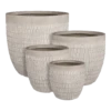 Bloempot Tallinn - D25,5 X H26cm - Taupe -Huisdecoratie bloempot tallinn taupe bloempot 1