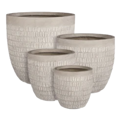 Bloempot Tallinn - D25,5 X H26cm - Taupe