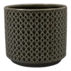 Bloempot Thies - D17 X H15cm - Antraciet -Huisdecoratie bloempot thies d17 x h15cm antraciet bloempot 1