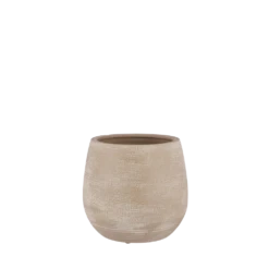 Bloempot Victor - H24 X D25cm - Beige