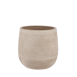 Bloempot Victor - H33 X D36cm - Beige