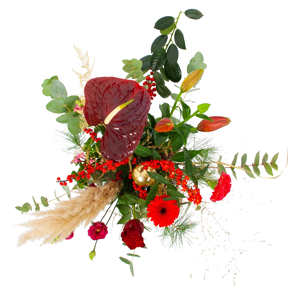 Boeket Winterse Pluim Klein 4 Boeket Winterse Pluim Klein - Afbeelding 2