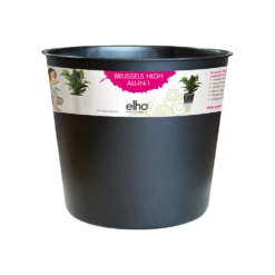 Plantencontainer Elho Brussels Diamond Hoog 32cm - Living Black
