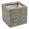 Plantenbak Colorado Cubi - L27 X B27 X H28cm - Grijs -Huisdecoratie colorado cubi river grey w27h28 plantenbak 1 4