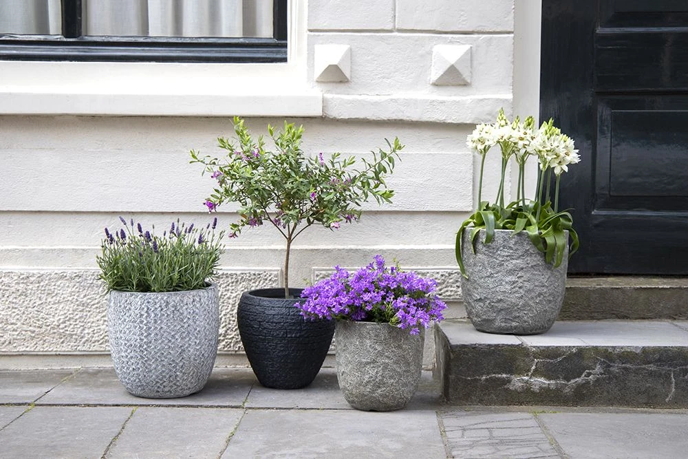 Bloempot Colorado Egg - D32 X H31cm - Grijs 5 Bloempot Colorado Egg - D32 X H31cm - Grijs - Afbeelding 3