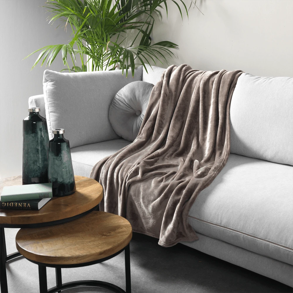 Dutch Decor Plaid Harvey - 150x200cm - Driftwood - Afbeelding 2