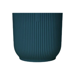 Bloempot Elho Vibes Fold Rond - D22 X H20cm - Diepblauw -Huisdecoratie elho vibes fold rond 22 blauw d22 h20cm bloempot diepblauw 5 8