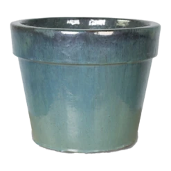 Bloempot Glazed Basic Celadon - D18 X H16cm - Blauw