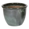 Bloempot Glazed Hp001 - D30 X H25cm - Groen -Huisdecoratie glazed hp001 moss green d30h25 bloempot groen 1 6