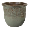 Bloempot Glazed Off Hp001 - D60 X H54cm - Groen -Huisdecoratie glazed off hp001 green d60h54 bloempot groen 1 6