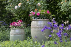 Bloempot Glazed Off Rim Vase - D48 X H71cm - Groen -Huisdecoratie glazed off vase rim green d48h71 bloempot groen 7 6