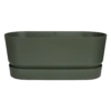 Bloembak Elho Greenville Terrace 60cm - Met Wielen - Bladgroen -Huisdecoratie greenville terrace trough 60cm wheels plantenbak bladgroen 1 8