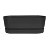 Bloembak Elho Greenville Terrace Long 50cm - Met Wielen - Living Black -Huisdecoratie greenville trough long 50 plantenbak living black 1 7