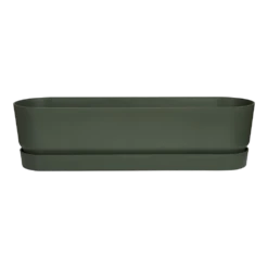 Bloembak Elho Greenville Terrace Long 70cm - Met Wielen - Bladgroen
