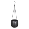 Hangpot Mira - D16 X H14cm - Antraciet 2 Hangpot Mira - D16 X H14cm - Antraciet -Huisdecoratie hangpot mira d16 h14cm industrieel zwart hangpot antraciet 1