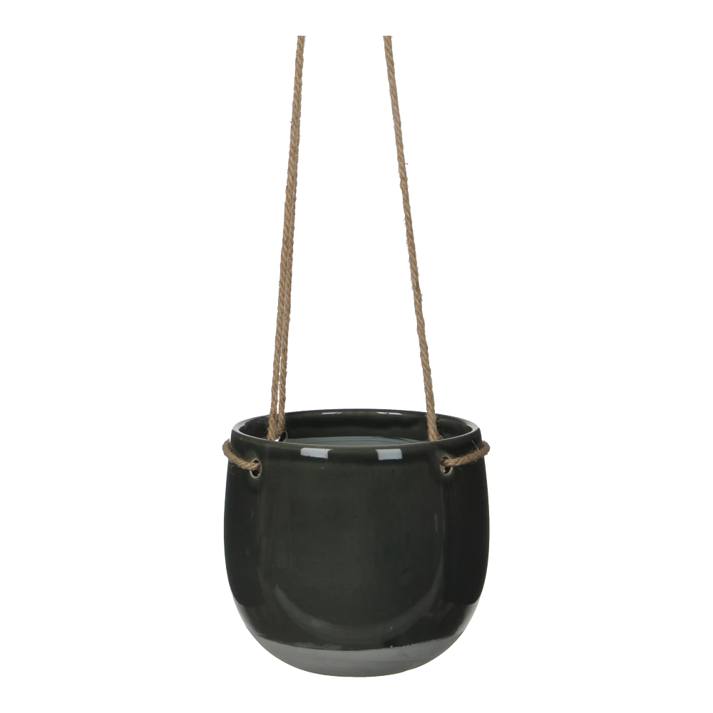 Hangpot Resa - D18,5 X H17cm - Donkergrijs 3 Hangpot Resa - D18,5 X H17cm - Donkergrijs