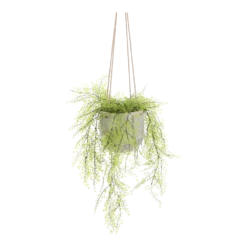 Hangpot Resa - D18,5 X H17cm - Lichtgrijs -Huisdecoratie hangpot resa d18 5 x h17cm lichtgrijs hangpot 4 1