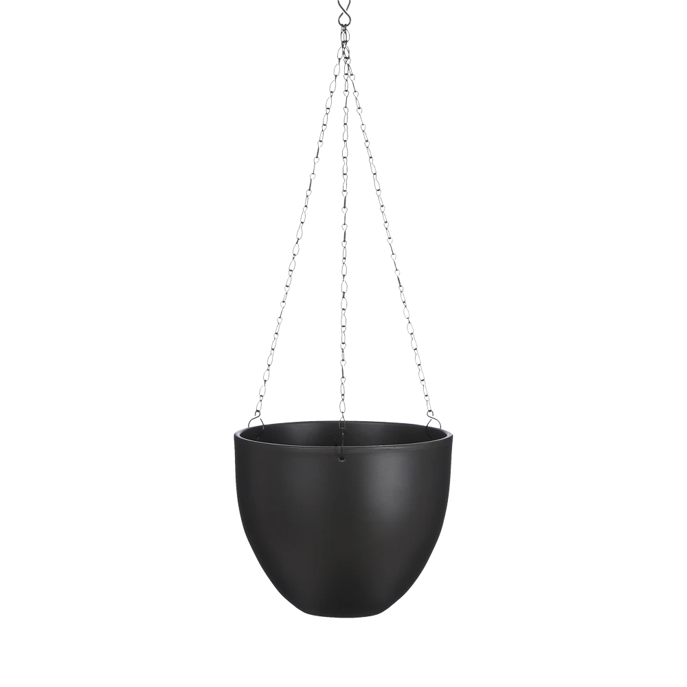 Hangpot Tusca - D22.5 X H19.5cm - Donkergrijs 3 Hangpot Tusca - D22.5 X H19.5cm - Donkergrijs