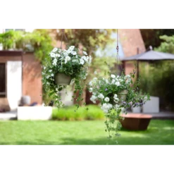 Elho Hangschaal Vibia Campana 26cm - Saliegroen -Huisdecoratie hangschaal vibia campana 26cm saliegroen hangpot saliegroen 4 1