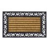 HAMAT Impala Brush Rectangle Kokosmat - 75x45cm - Naturel/Zwart - Deurmat -Huisdecoratie impala brush rectangle kokosmat 75x45cm naturel zwart deurmat 1