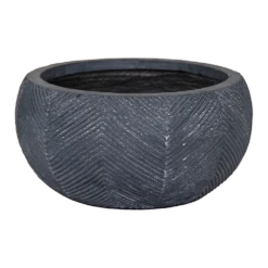 Plantenschaal Iowa Bullet - D42 X H21cm - Donkergrijs