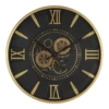 Klok Devon Goud U00f8 60 Cm - Wandklok -Huisdecoratie klok devon goud d 60 cm wandklok metaal glas 1