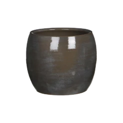 Bloempot Lester - D20 X H18cm - Donkergrijs