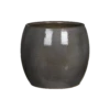 Bloempot Lester - D24 X H22cm - Donkergrijs -Huisdecoratie lester pot rond dgrijs h22xd24cm bloempot 1 4