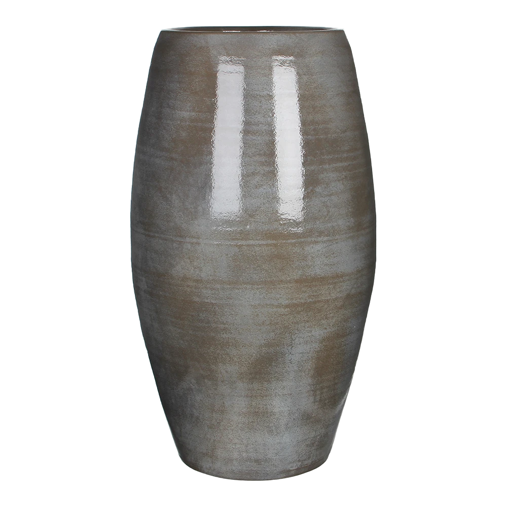 Bloempot Lester Hoog - D39 X H70cm - Donkergrijs 3 Bloempot Lester Hoog - D39 X H70cm - Donkergrijs