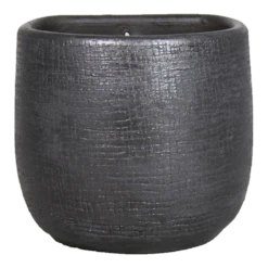 Muur Bloempot Mira - D18 X H16cm - Antraciet