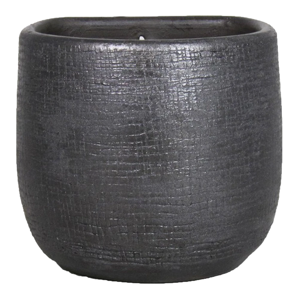 Muur Bloempot Mira - D18 X H16cm - Antraciet 3 Muur Bloempot Mira - D18 X H16cm - Antraciet